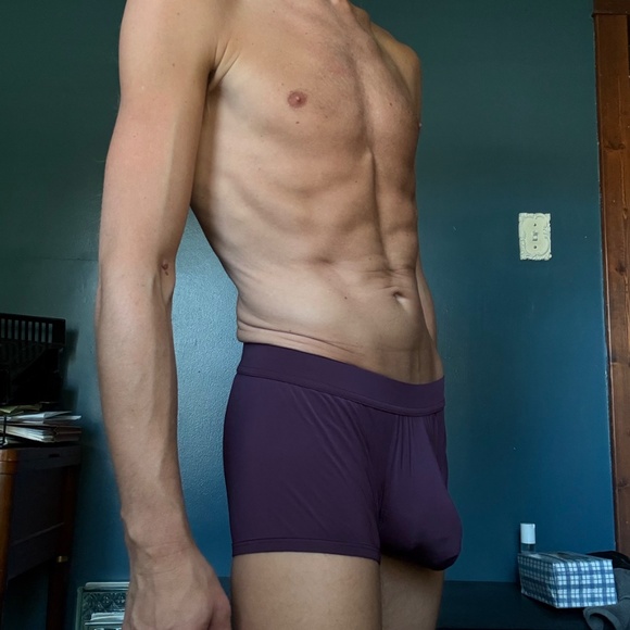 Men's Bodyaware Glow Uplift Boxer Brief in Lime or Plum - Size Small, NWT - Picture 6 of 8